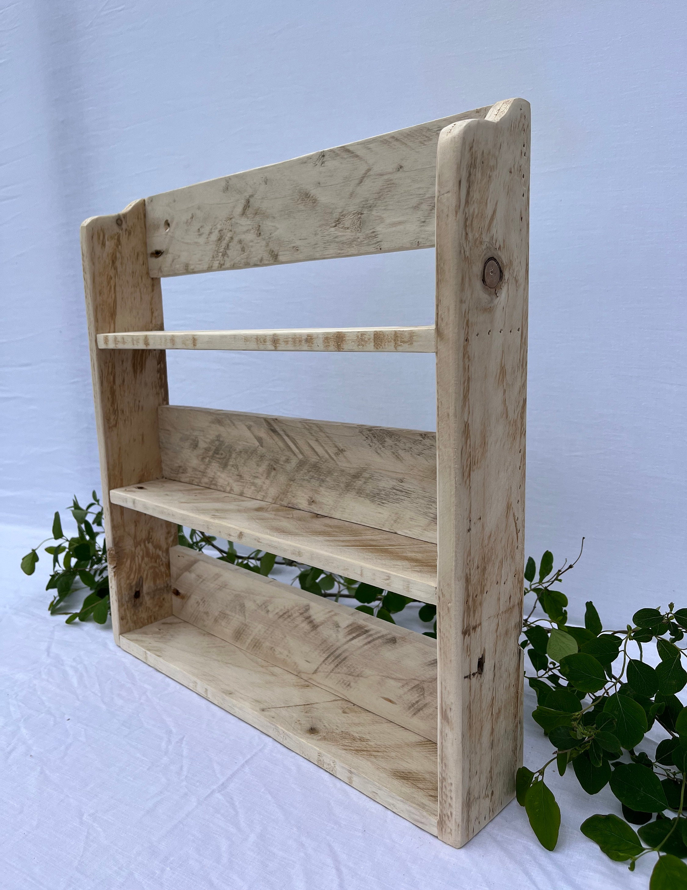 Pallet Diy Spice Rack Wood Wooden Pallet Kitchen Pallet Spice Rack