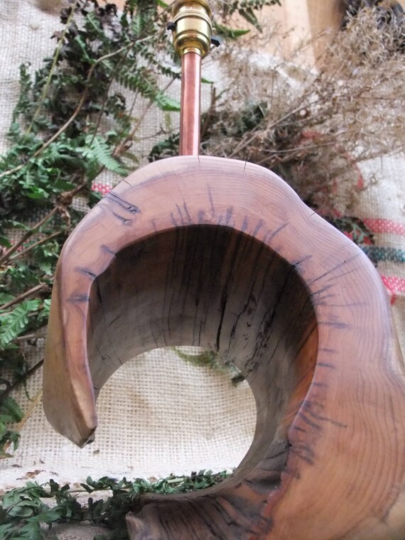 rustic wooden lamp bases