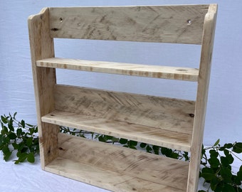 1 Rustic Spice Shelf / Kitchen Herb Rack / Spice Rack / Cabinet - Made From Pallet Wood - 3 Finishes Available.