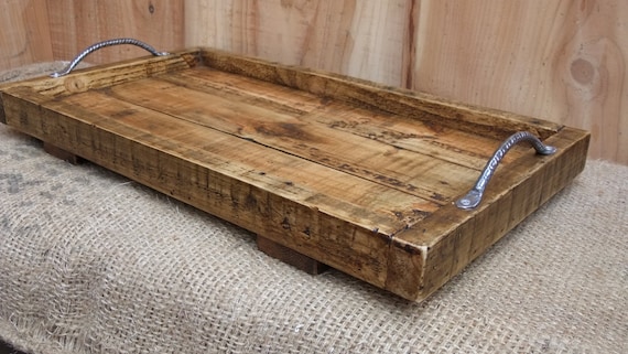 large rustic serving tray