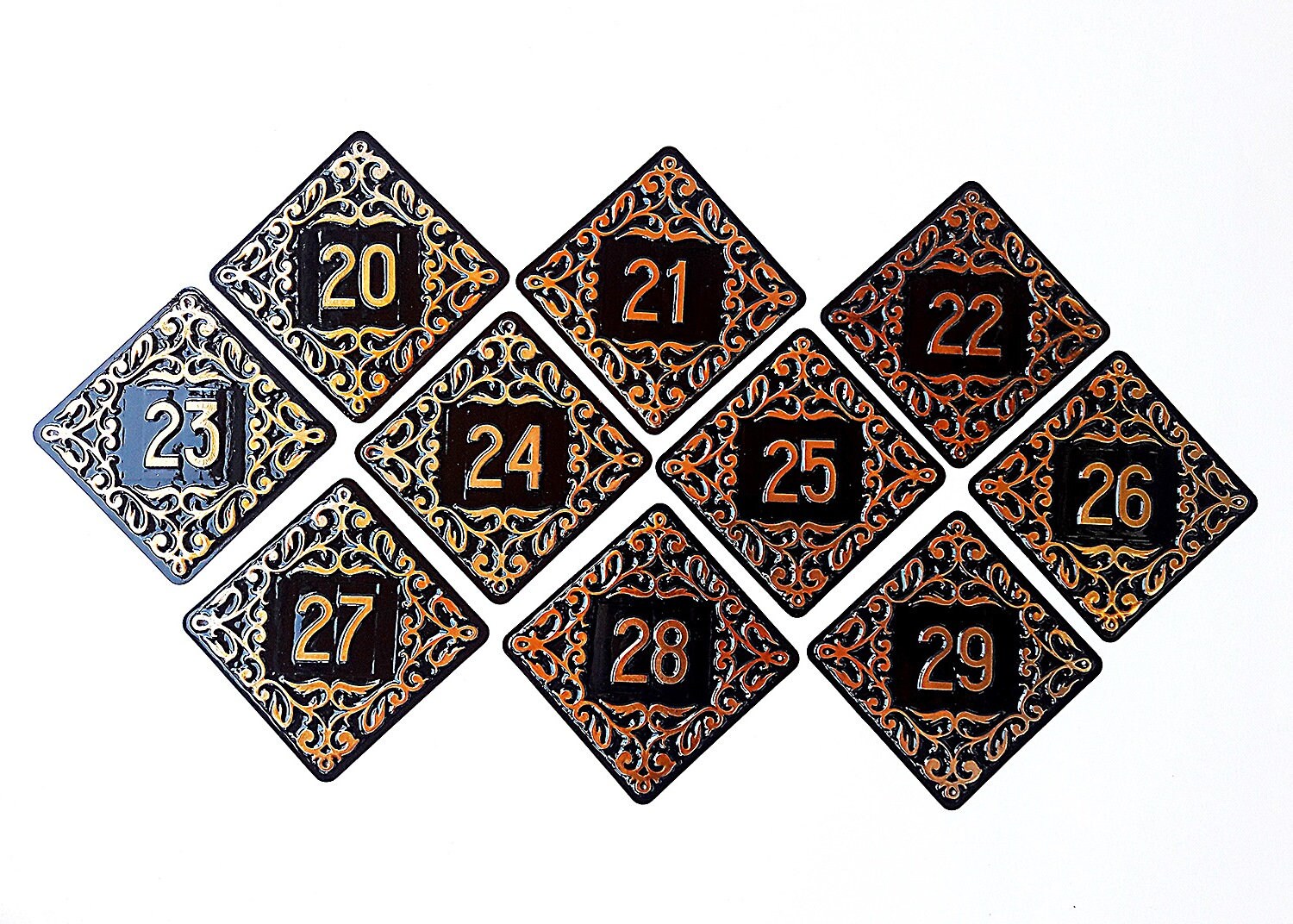 Room apartment number plate decorative Soviet door number 20 Etsy