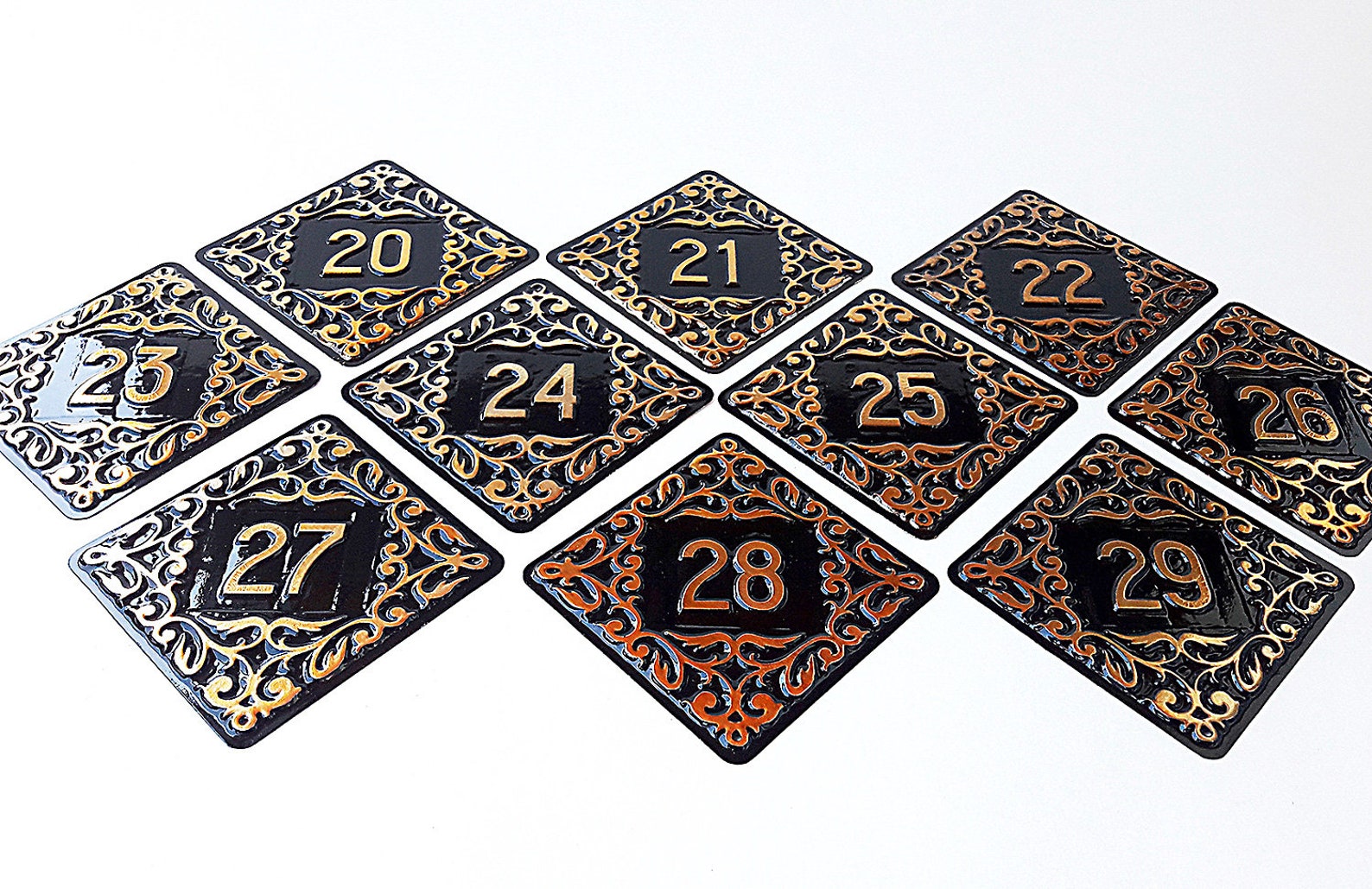 Room apartment number plate decorative Soviet door number 20 Etsy