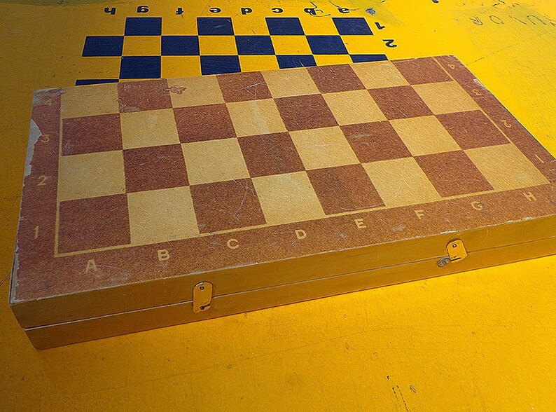 Soviet chess set vintage middle size