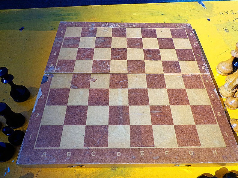 Soviet chess set vintage middle size