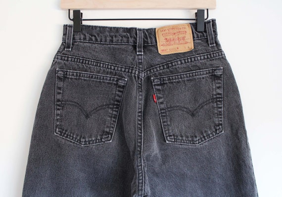 Black Levis 551 High Waisted Mom Jeans | 30" Waist