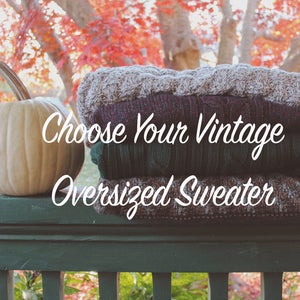 Vintage Oversized Sweaters Choose Your Sweater image 2