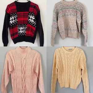 Vintage Oversized Sweaters Choose Your Sweater image 5