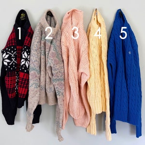 Vintage Oversized Sweaters Choose Your Sweater image 3