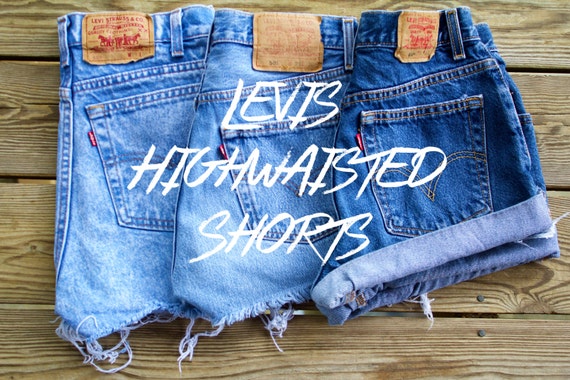 Levis High Waisted Shorts Custom You 