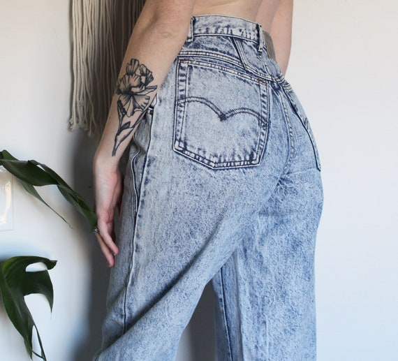 RARE 900 Series Levis High Waisted Jeans Acid Wash 27 - Etsy