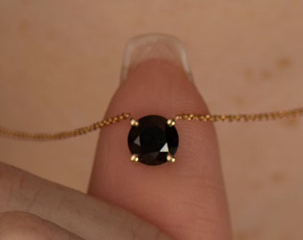 Black Diamond Necklace - Etsy Australia