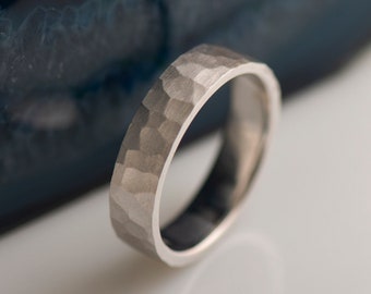 3.5mmソリッドゴールドテクスチャストレートバンド、ユニセックス14k