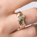 Stackable Rings Set, 14K Rose Gold, Stacking Rings, Engagement Rings ...