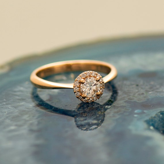 14k Rose Gold Heart Shaped Diamond And Amethyst Engagement Ring #107269 -  Seattle Bellevue | Joseph Jewelry
