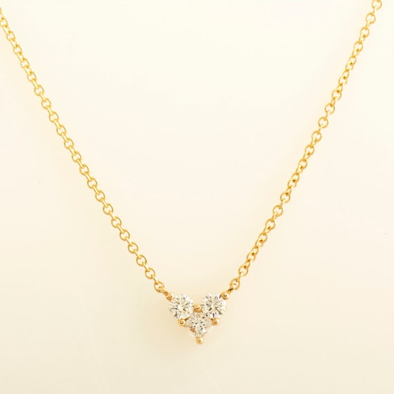 18金 ダイヤモンドハートペンダント 楽天市場】0.11ct ダイヤモンド K18 ハート ネックレス 18金 18k