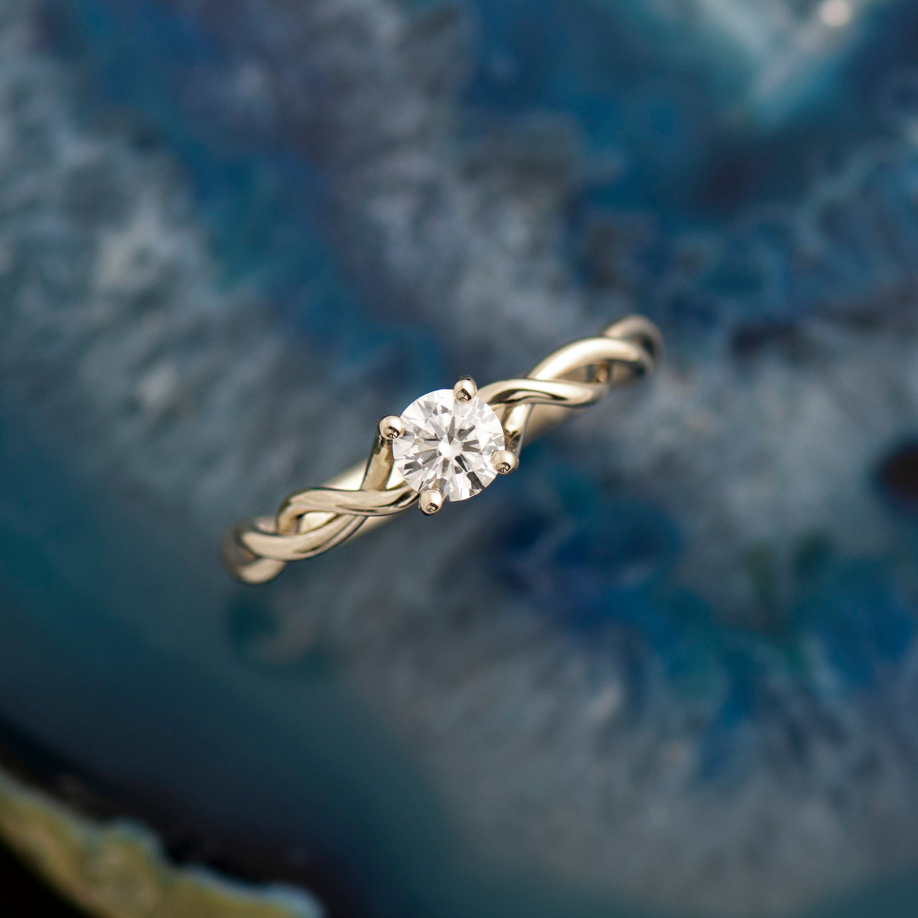 Braided diamond ring sale