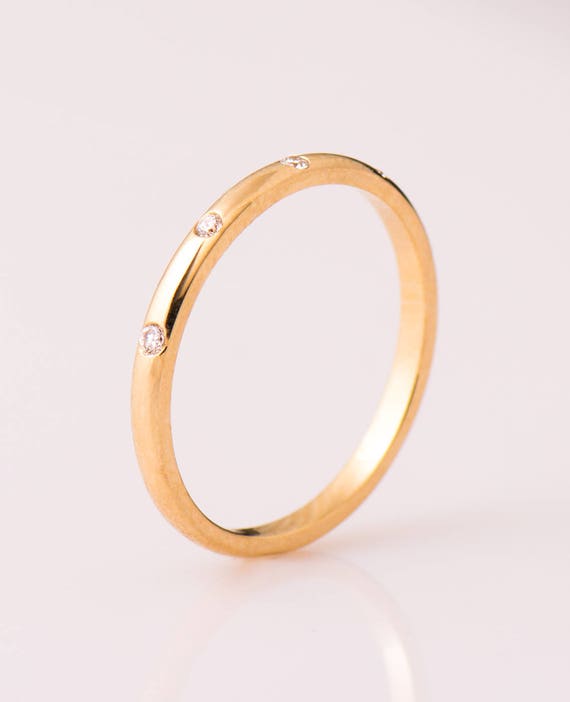 Best Birthday Gift 14KW 2mm Half Round Band Size 9.5 Best Birthday Gift 14KW 2mm Half Round Band Size 9.5