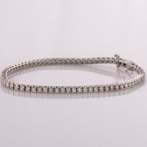 Diamonds Tennis Bracelet, 14K/18K White Gold, 3.5 Carat Tennis bracelet, Diamonds Bracelet, Classic Tennis Bracelet, Natural diamonds