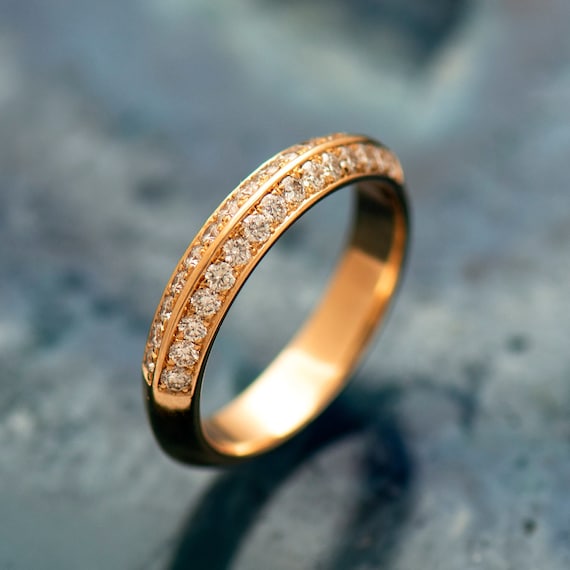 Etsy diamond deals wedding band