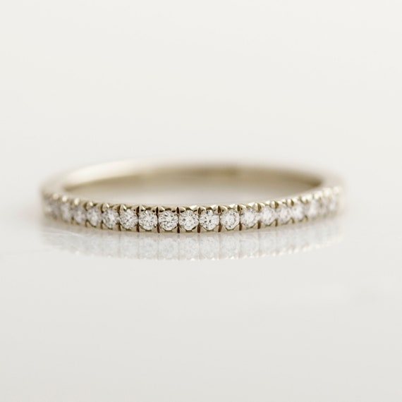 Fine Diamond Pave Chain Ring 7