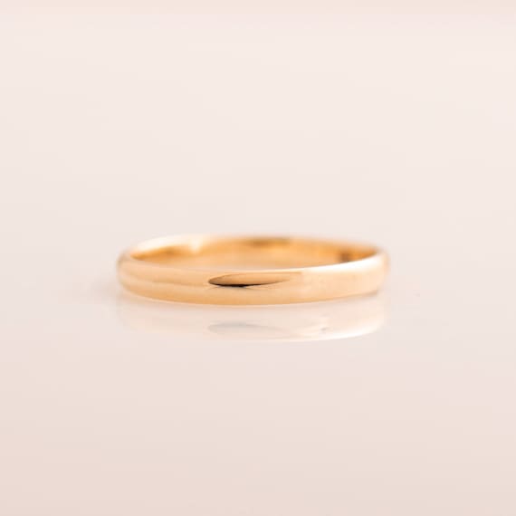 3 MM クラシック結婚指輪、14K / 18K ローズゴールド、ユニセックス