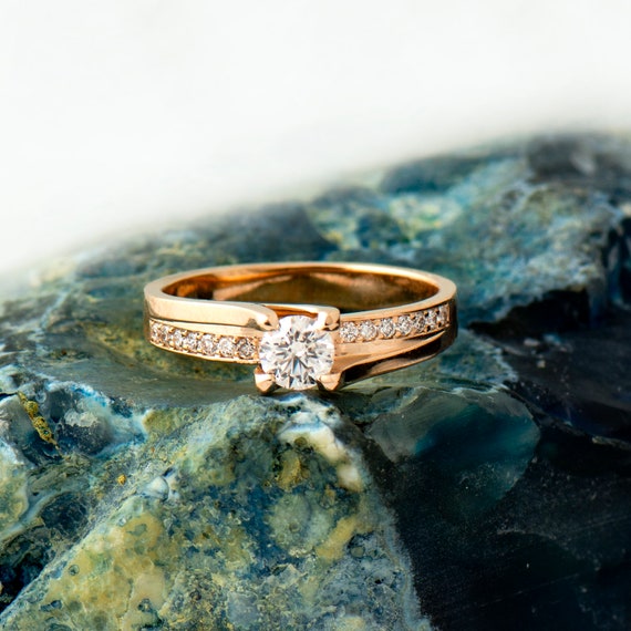 Twisted store diamond ring