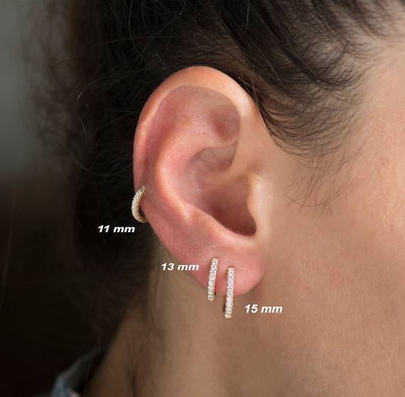 15mm huggie earrings deals