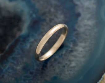 3MM クラシックタイプリング　ウエディングリング 3 MM クラシック結婚指輪、14K / 18K ホワイトゴールド、メンズ結婚