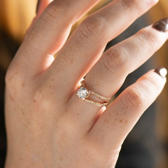 Split Shank Engagement Ring with Elegant Details — Zoran Designs Jewellery  | Hamilton Ontario Jeweller