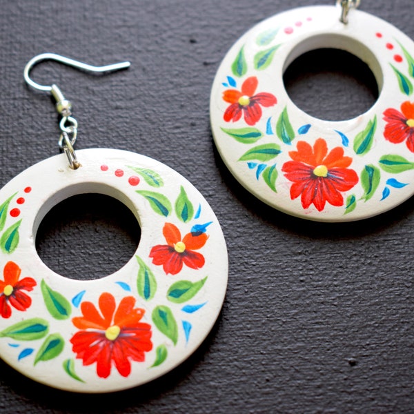 Pencil Hand Painted Earring