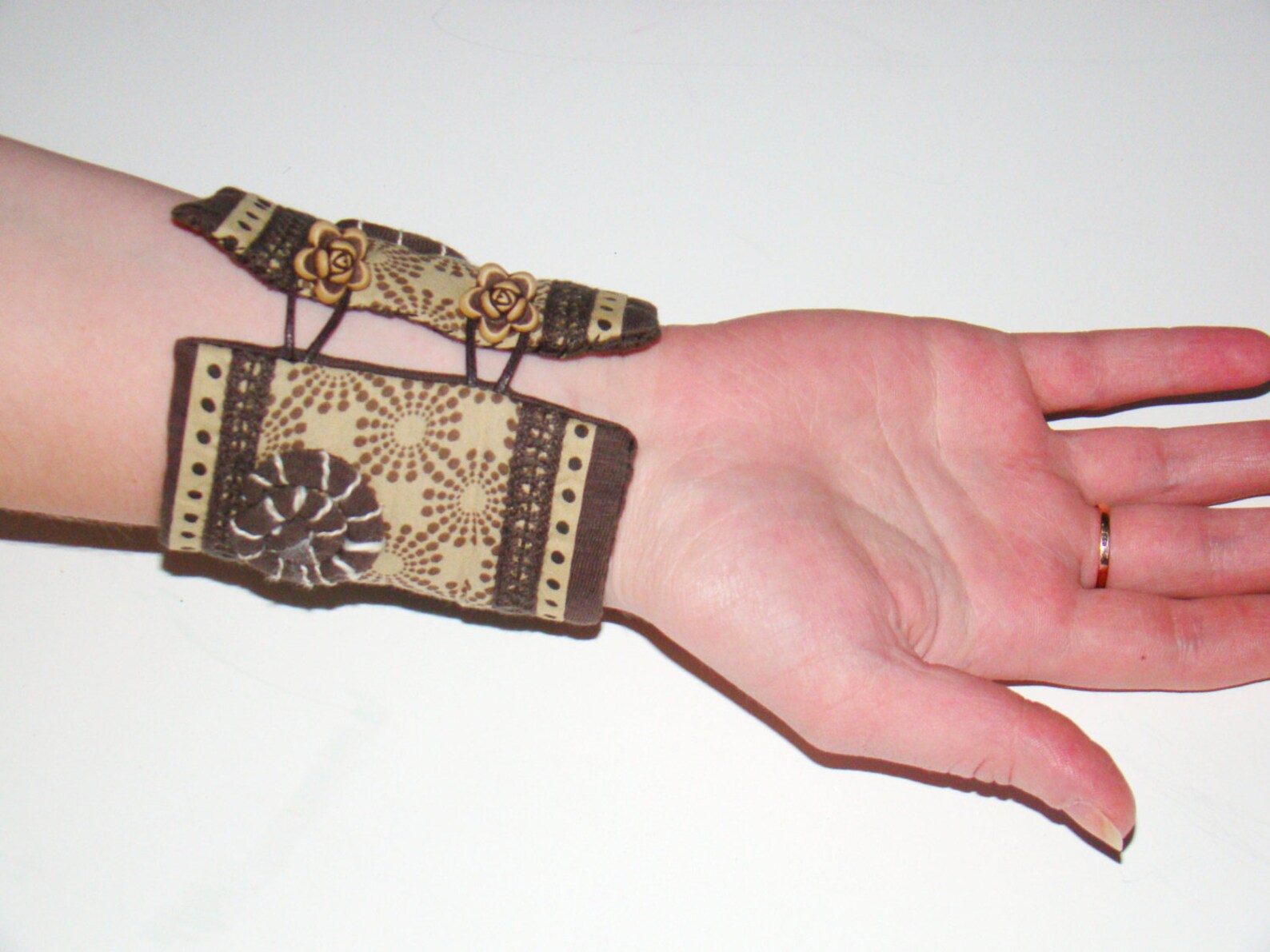 Pulsera francesa marrón francés joyería francés pulsera pulsera pulsera