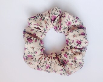 scrunchies, scrunchie, scrunchy, hair tie, flower scrunchy, floral scunchie