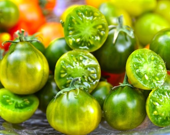 Tomates cherry verdes, Green Grinch - ¡Los tomates más dulces de todos! Semillas de reliquia