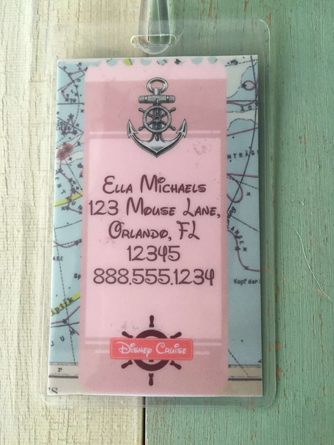 Disney Cruise Nautical Luggage Tag Etsy