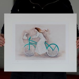 Wild Goose Chase, giclée print, bicycle, bike, goose image 2