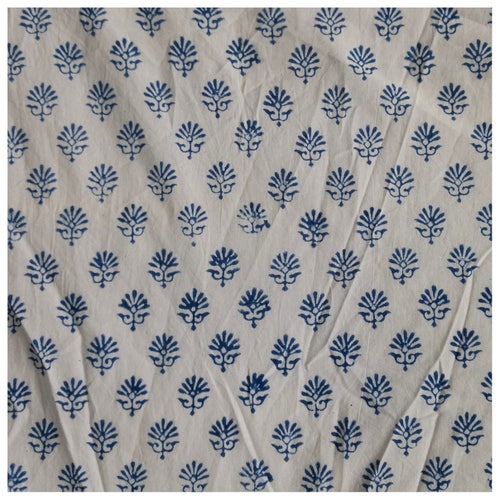 5 Yards Hand Block Print Fabric Indian Cotton Fabric Printed Etsy