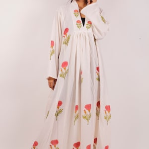 Block Print Dress, Indian Hand Block Print Cotton Dress, Indian Cotton Dress, Indian Summer Dress, Women Summer Dress, Long Maxi Dress