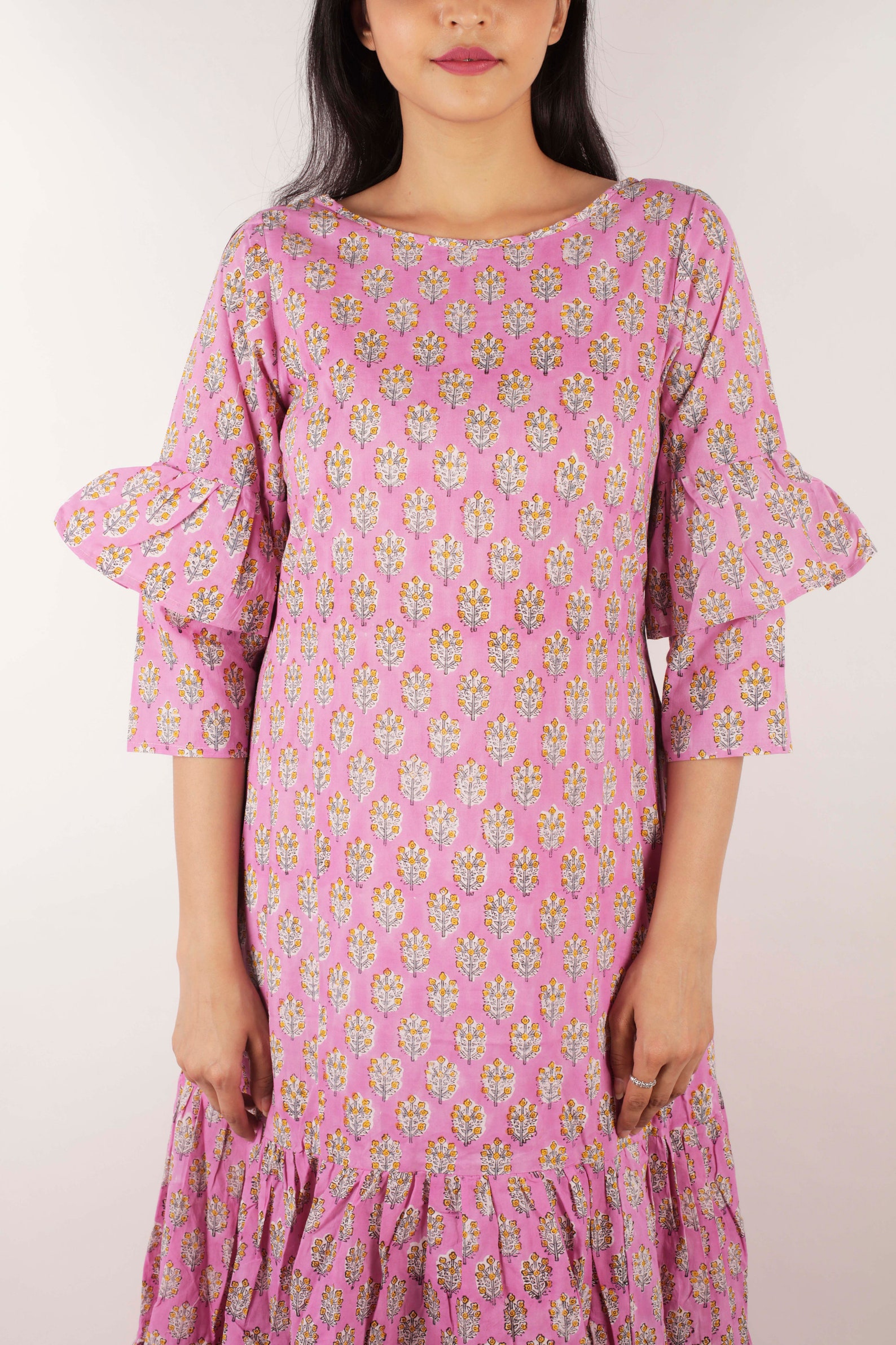 Block Print Dress Hand Block Printed Dress Indian Cotton Etsy