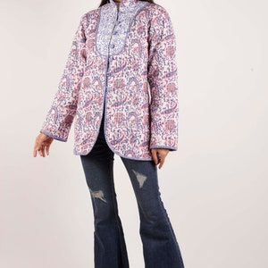 Block Print Jacket, Cotton Quilted Jacket, Reversible Block Printed Jacket, Block Print Quilted Jacket, Reversible Jacket, Cotton Jackets