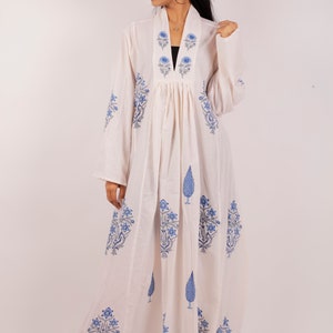 Block Print Dress, Indian Hand Block Print Cotton Dress, Indian Cotton Dress, Indian Summer Dress, Women Summer Dress, Long Maxi Dress