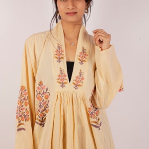 Block Print Kleid, indische Hand Block Print Baumwollkleid, indisches Baumwollkleid, indisches Sommerkleid, Frauen Sommerkleid, langes Maxikleid Bild 5