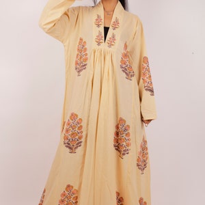 Block Print Dress, Indian Hand Block Print Cotton Dress, Indian Cotton Dress, Indian Summer Dress, Women Summer Dress, Long Maxi Dress