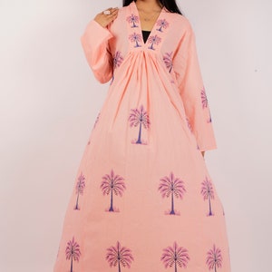 Block Print Dress, Indian Hand Block Print Cotton Dress, Indian Cotton Dress, Indian Summer Dress, Women Summer Dress, Long Maxi Dress