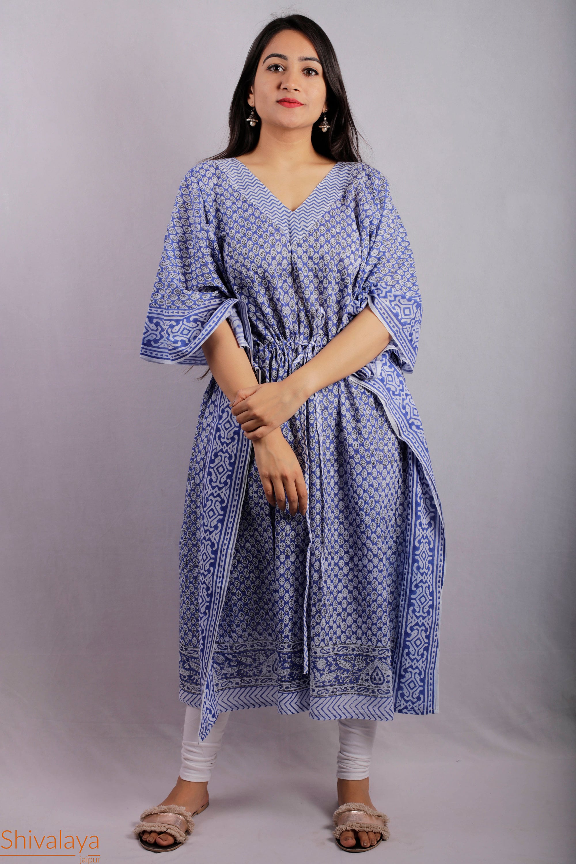 Block Print Kaftan Cotton Kaftan Organic Kaftans Resort Etsy UK