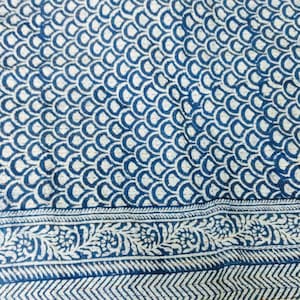 Indian Cotton Hand Block Print Kantha Quilt, Indian Kantha Bedspread, Indian Kantha Quilt, Cotton Kantha Quilt, Kantha Blanket, Kantha Throw image 1