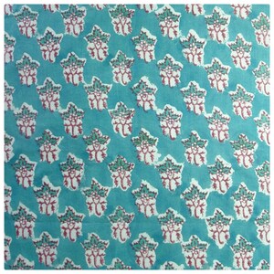 5 Yards, Block Print Fabric, Hand Block Print Fabric, Indian Block Print Cotton Fabric, Indian Block Print Fabric, Indian Block Print