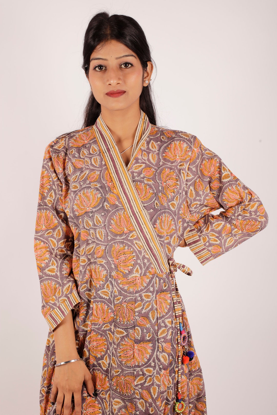 Block Print Cotton Dress, Hand Block Printed Dress, Indian Cotton Dress