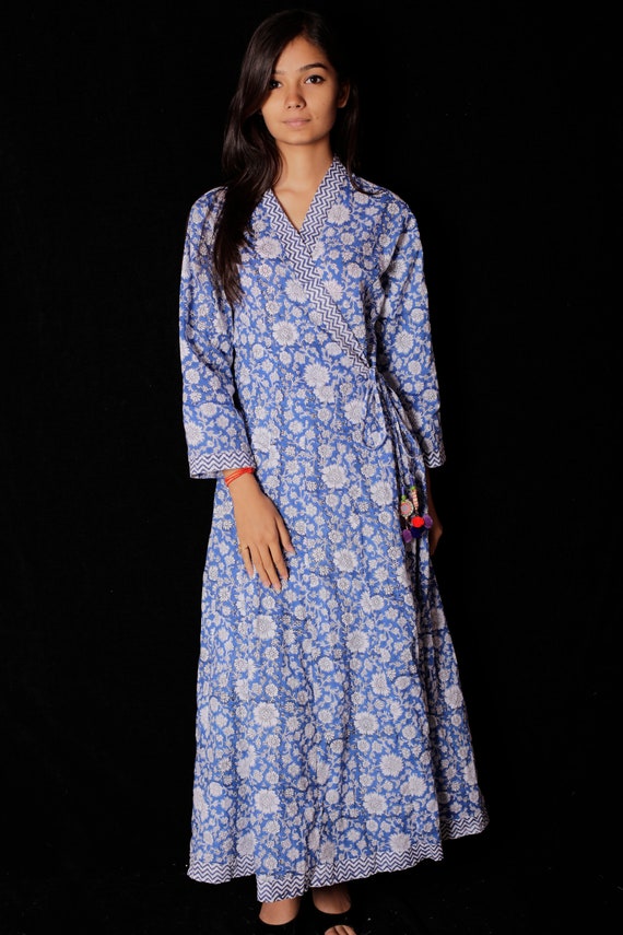 cotton long gown dress