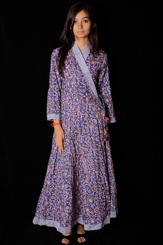 printed long gown