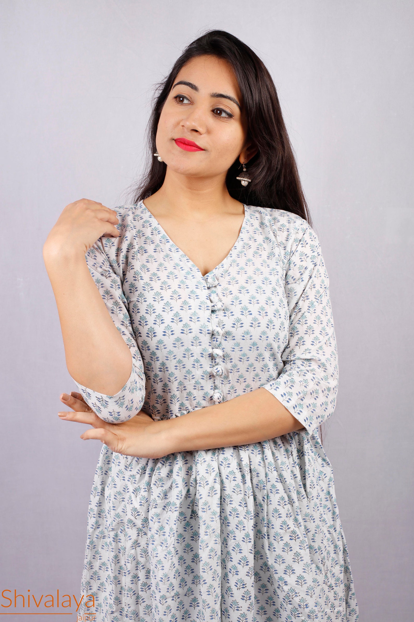 Hand Block Printed Dress Block Print Dress Indian Tunics Etsy